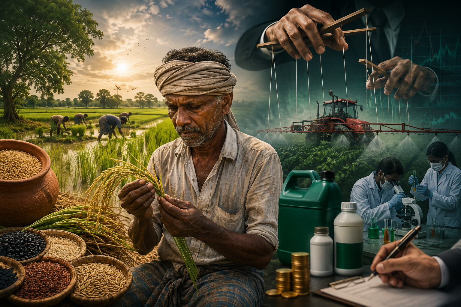 සමාගම්වල විජ්ඡාවට රැවටීම නිසා වී ගොවීින් සතු විද්‍යාත්මක දැනුම අවලංගු වුණා